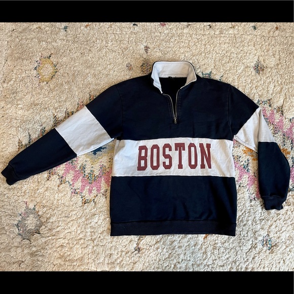Brandy Melville Sweaters - Brandy Melville Boston 1/4 zip sweatshirt small